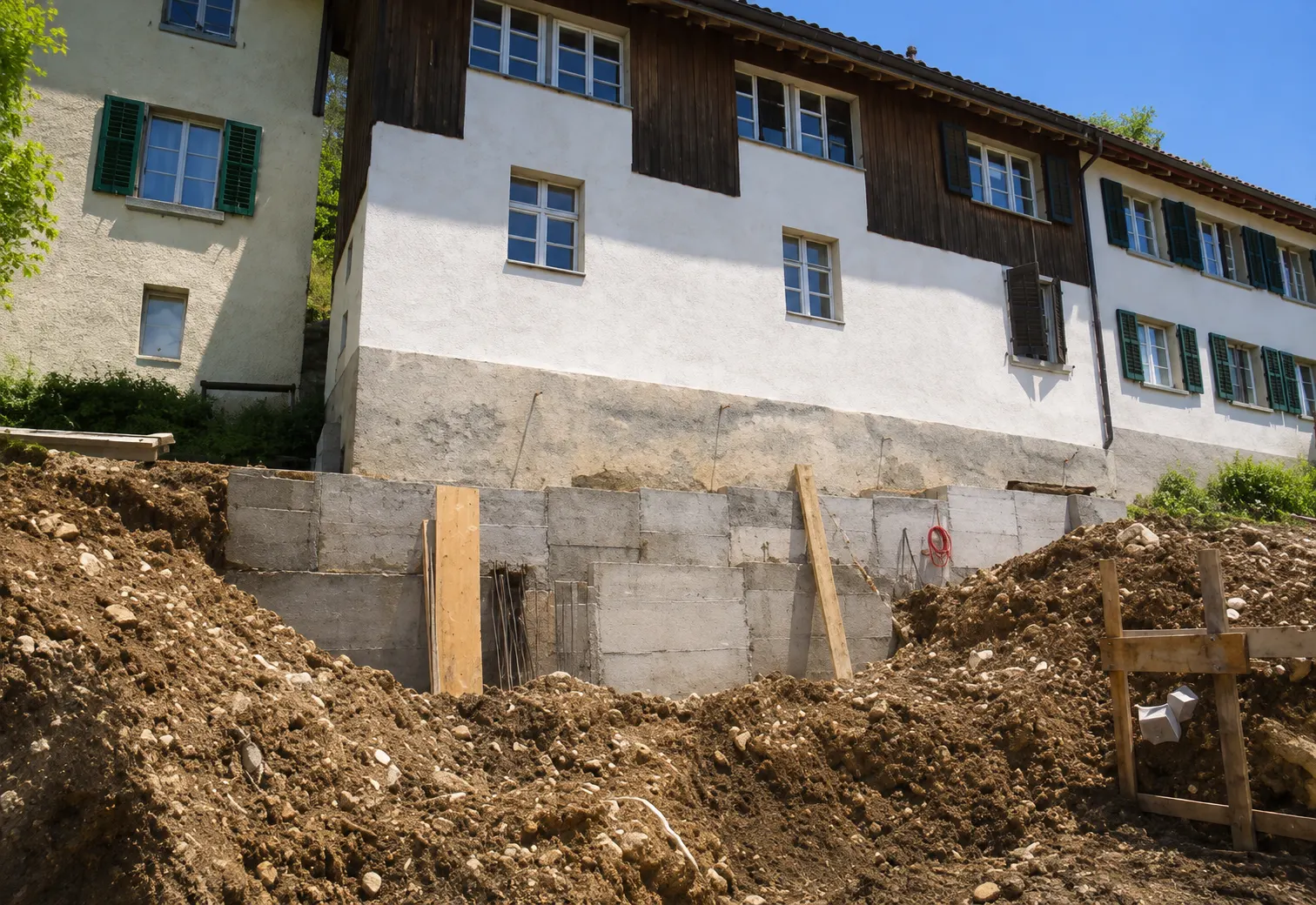 Geöffnete Tür, Blick in ein lichtdurchflutetes Architekturbüro mit Zeichentisch und Regalen